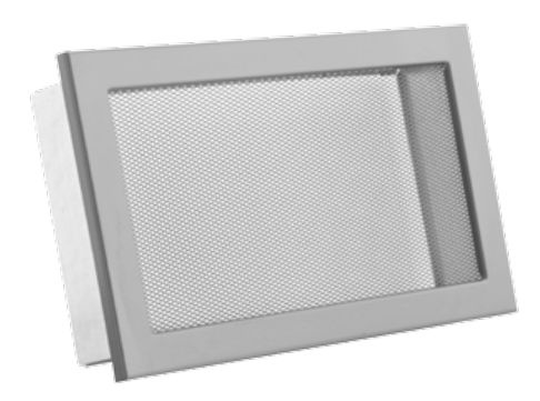 Karl STYLE ventilační mřížka se síťkou, 327 x 170mm - černá