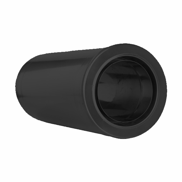 Nerezový průchod zdí/stropem se zděří  500 mm černý 150/0,6-50 mm SP